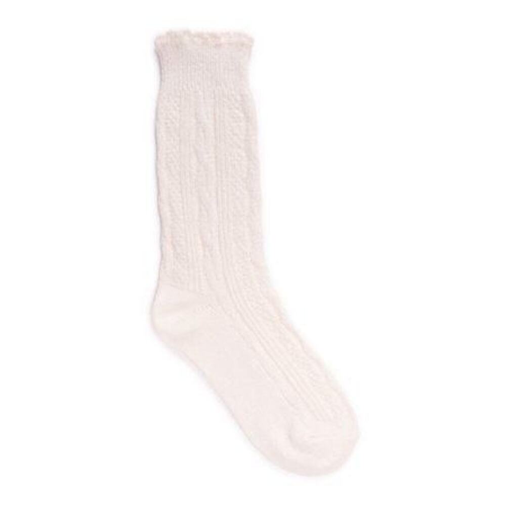 Muk Luks Women's 9" Crew Cable Sock NWT Shoe size 6-11